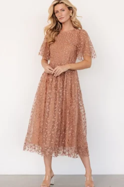 Sale Baltic Born Kendra Embroidered Dress | Nude Rose NudeRose