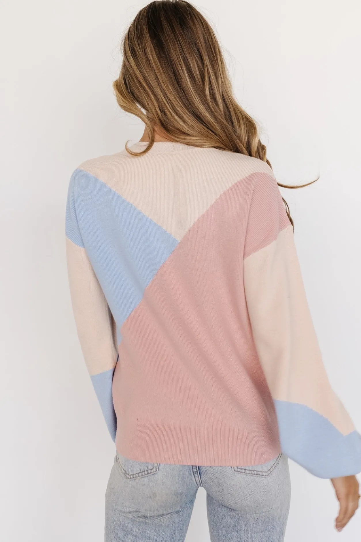 Outlet Baltic Born Kendrick Color Block Sweater | Blush Multi BlushMulti