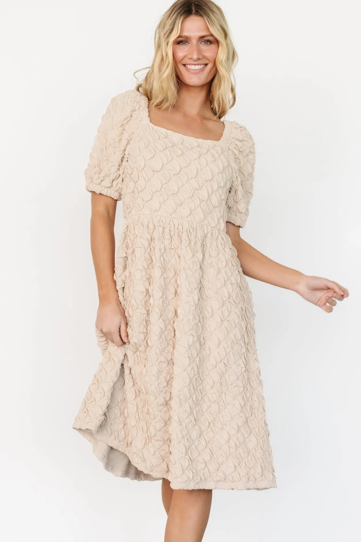 Fashion Baltic Born Keri Gathered Dress | Light Taupe LightTaupe