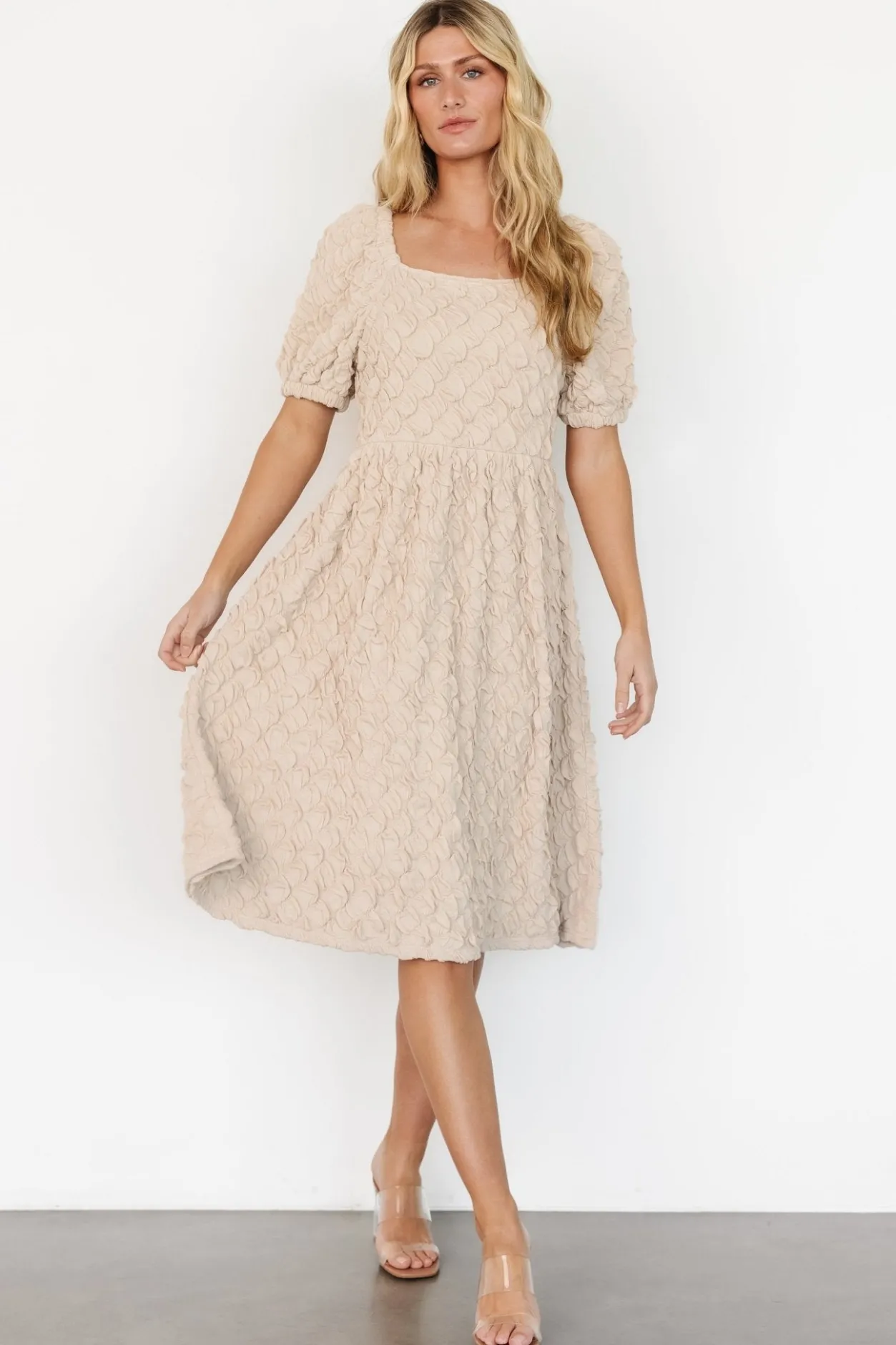 Fashion Baltic Born Keri Gathered Dress | Light Taupe LightTaupe