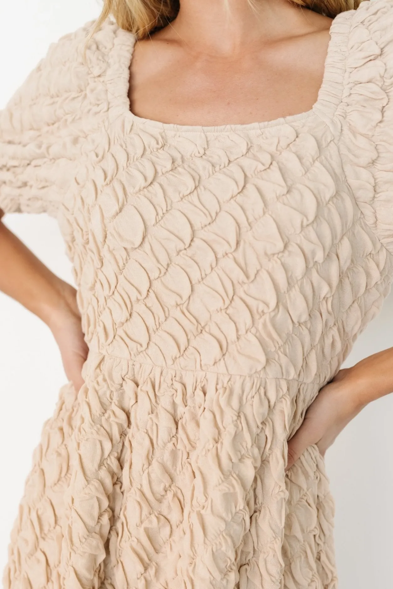 Fashion Baltic Born Keri Gathered Dress | Light Taupe LightTaupe