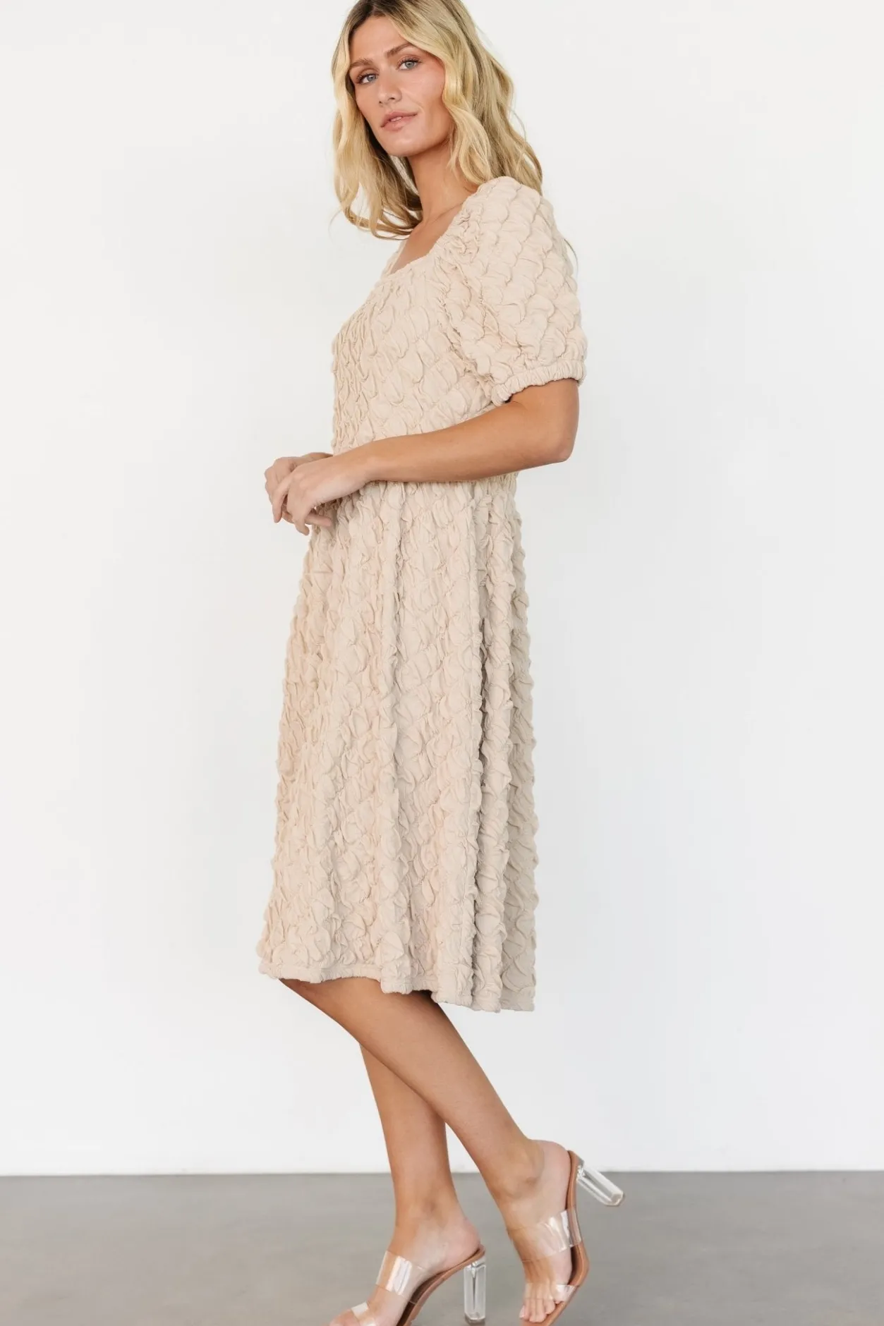 Fashion Baltic Born Keri Gathered Dress | Light Taupe LightTaupe