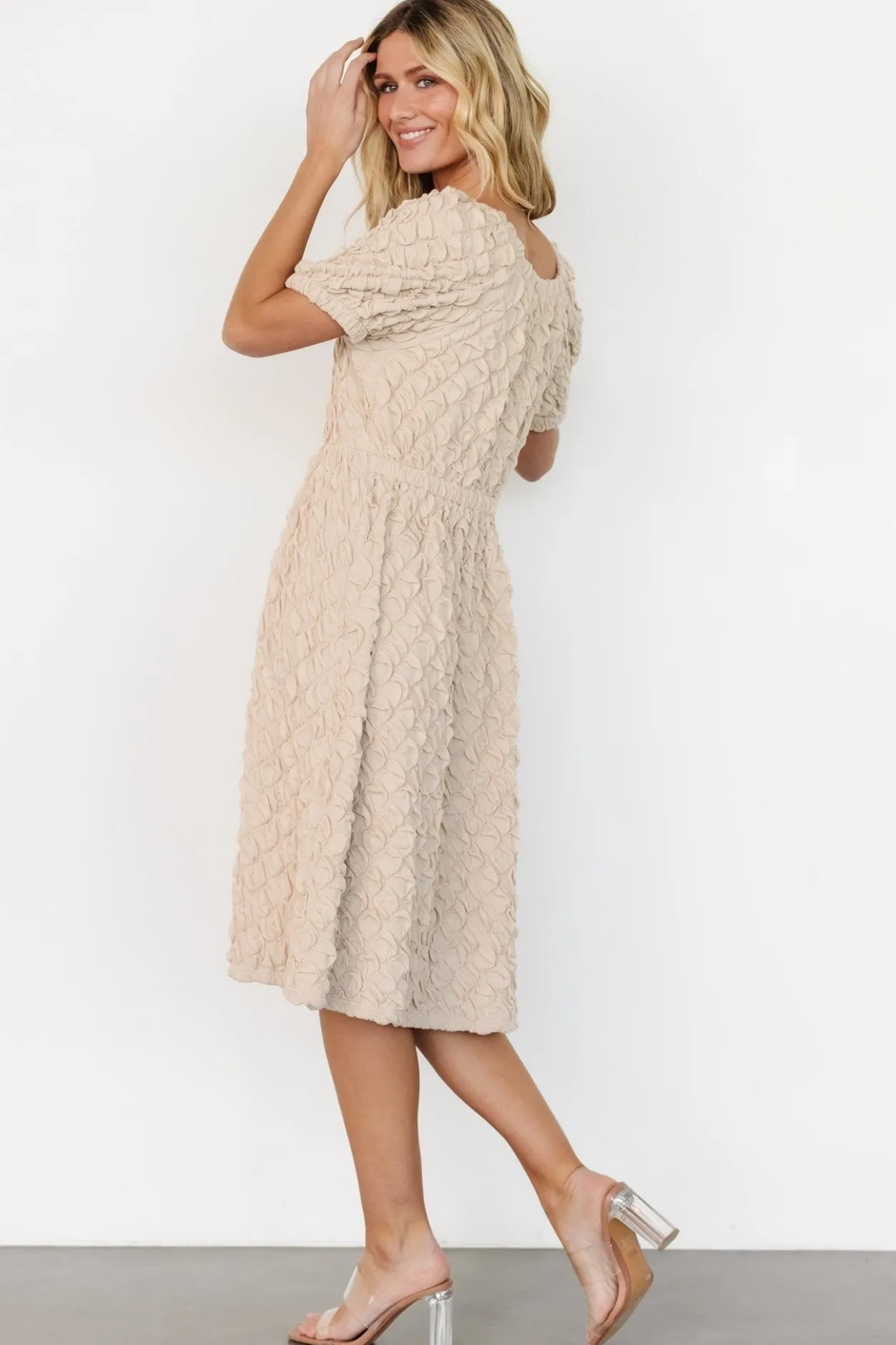 Fashion Baltic Born Keri Gathered Dress | Light Taupe LightTaupe