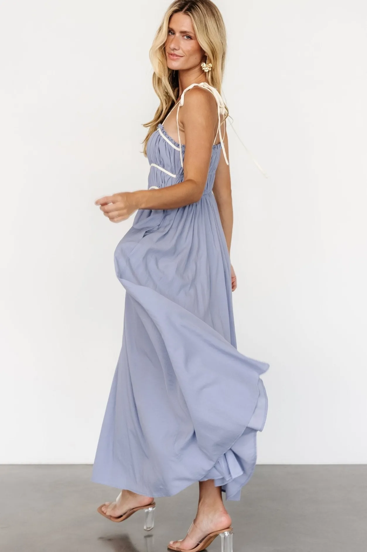 Online Baltic Born Kerstin Tank Maxi Dress | Peri Blue PeriBlue