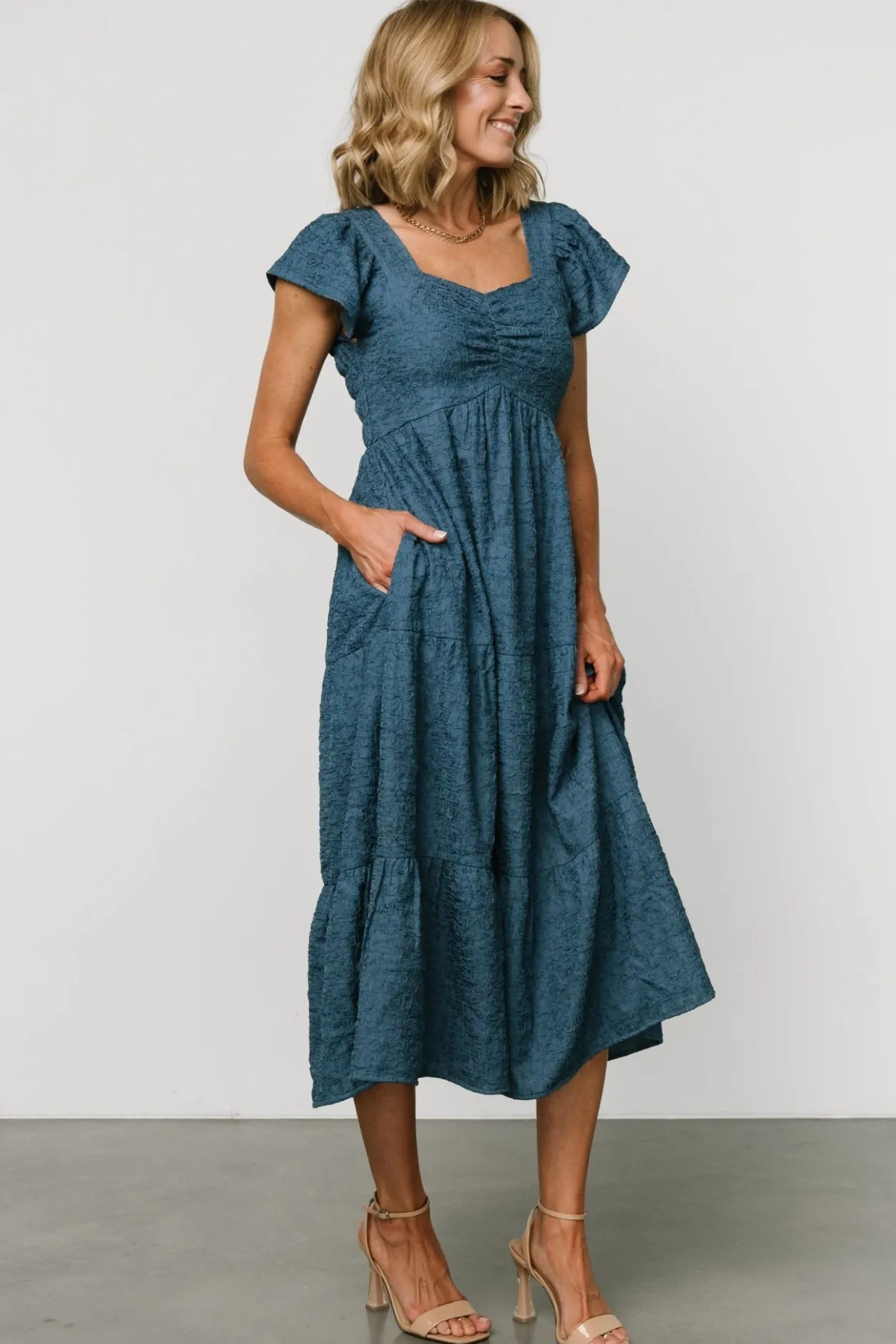 Hot Baltic Born Kesler Midi Dress | Blue