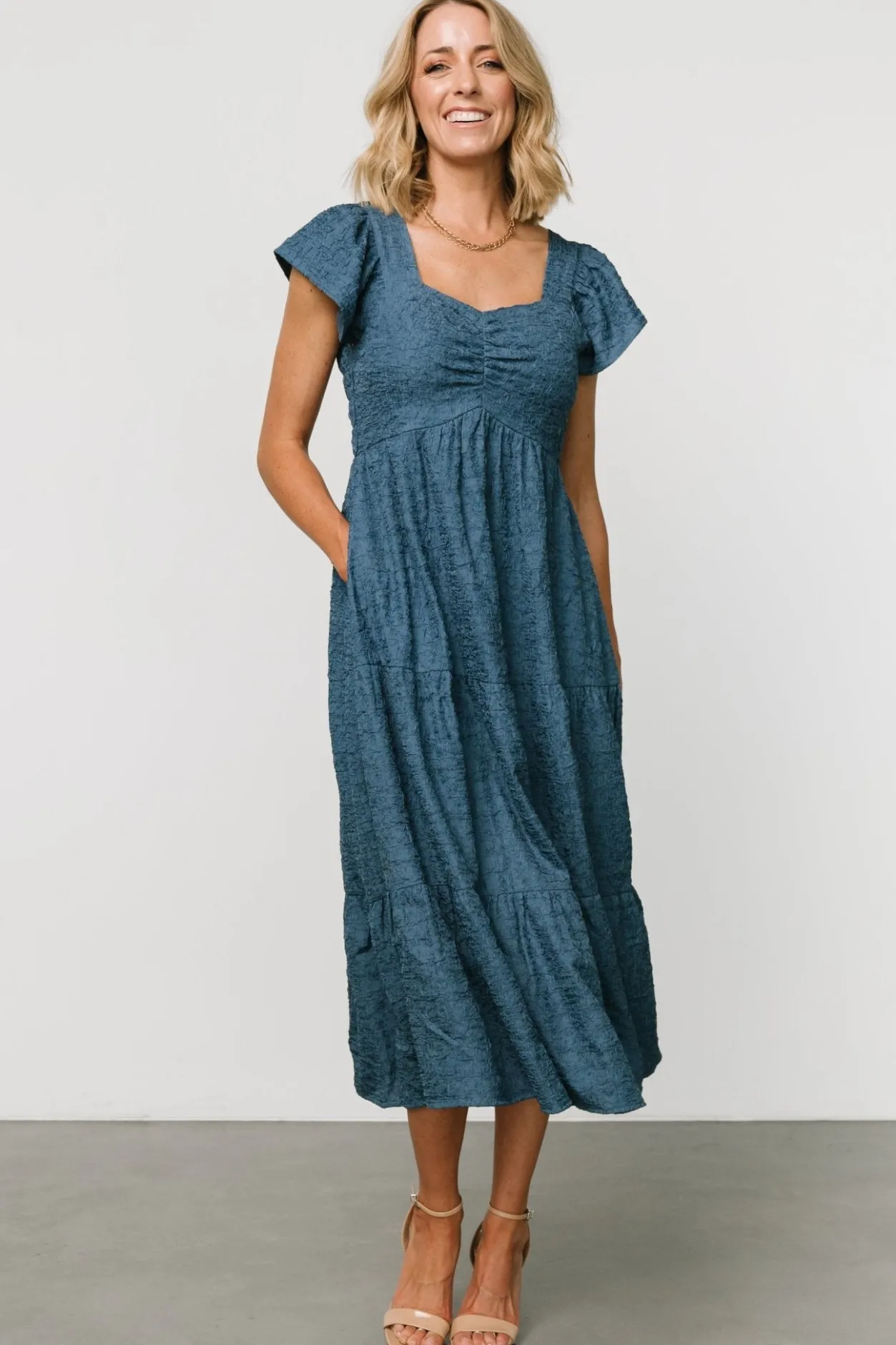Hot Baltic Born Kesler Midi Dress | Blue