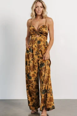 Sale Baltic Born Khloe Wide Leg Jumpsuit | Gold Multi GoldMulti