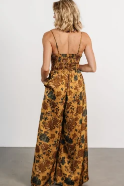Sale Baltic Born Khloe Wide Leg Jumpsuit | Gold Multi GoldMulti