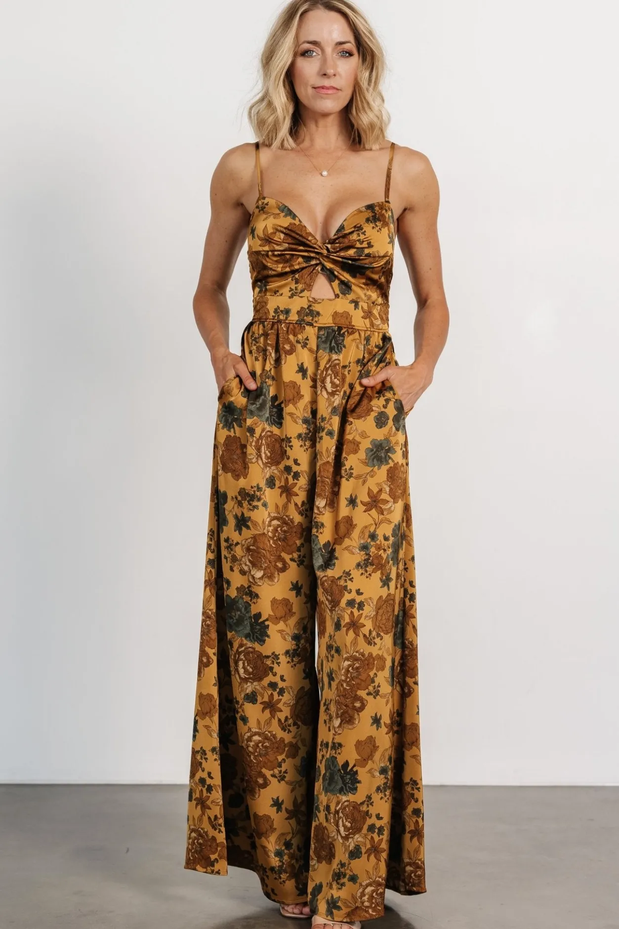 Sale Baltic Born Khloe Wide Leg Jumpsuit | Gold Multi GoldMulti