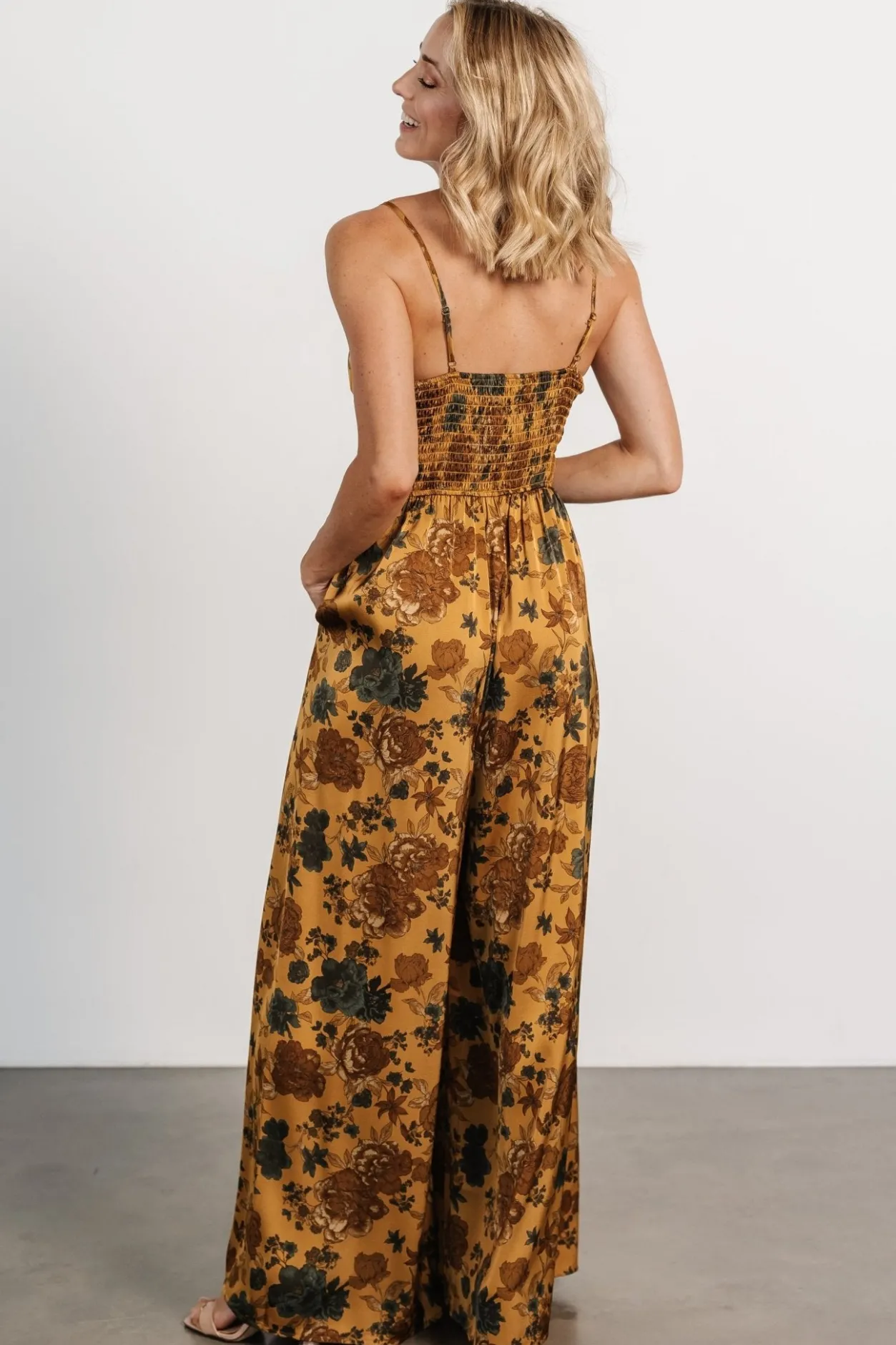 Sale Baltic Born Khloe Wide Leg Jumpsuit | Gold Multi GoldMulti