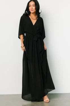 New Baltic Born Kia Kimono Maxi Dress | Black