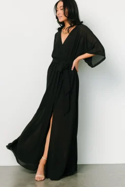 New Baltic Born Kia Kimono Maxi Dress | Black