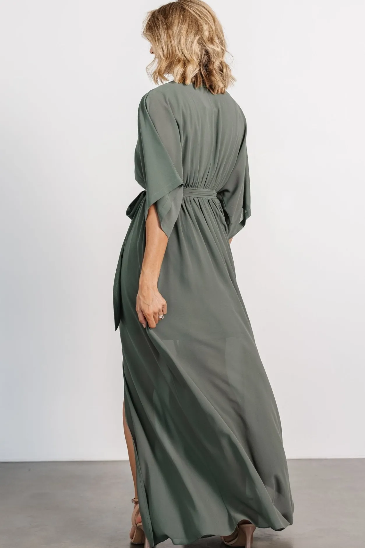 Best Baltic Born Kia Kimono Maxi Dress | Dark Sage DarkSage
