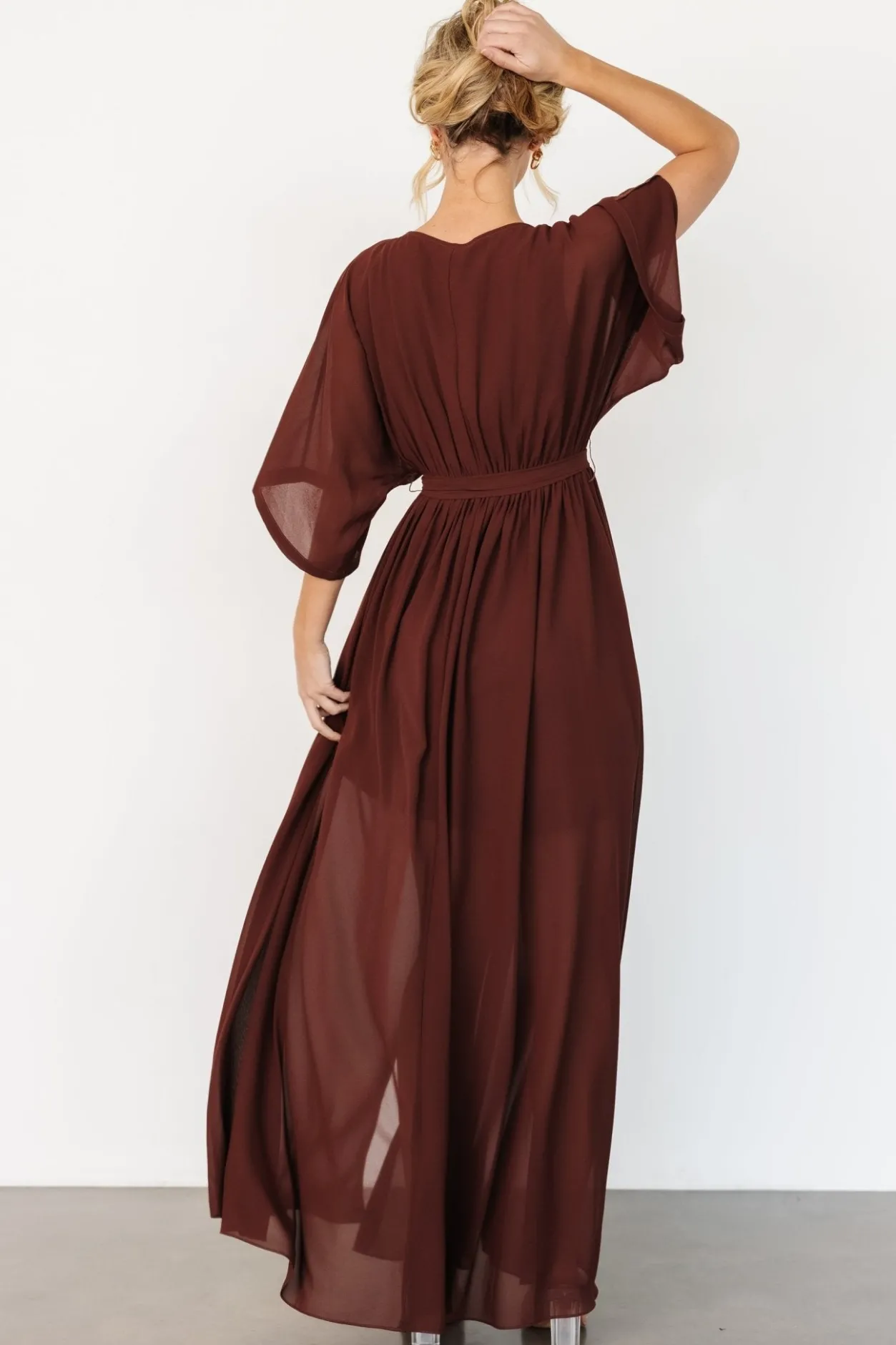 Hot Baltic Born Kia Kimono Maxi Dress | Mahogany