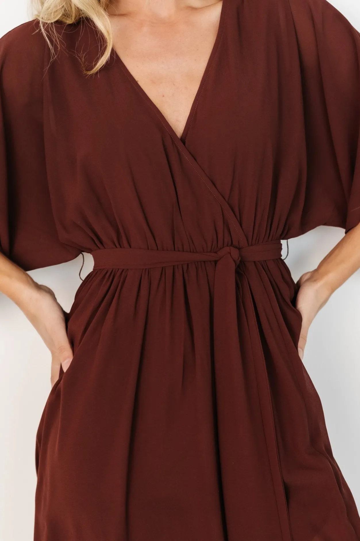 Hot Baltic Born Kia Kimono Maxi Dress | Mahogany