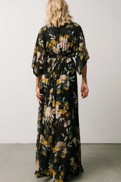 Best Baltic Born Kia Kimono Maxi Dress | Midnight Floral MidnightFloral