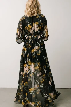 Best Baltic Born Kia Kimono Maxi Dress | Midnight Floral MidnightFloral
