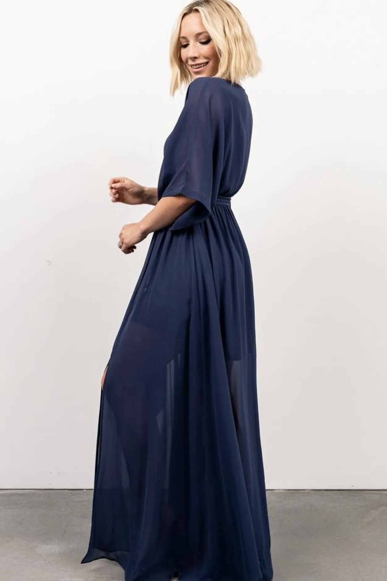 Discount Baltic Born Kia Kimono Maxi Dress | Navy