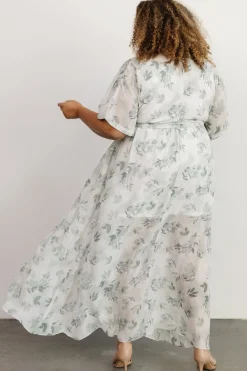 Fashion Baltic Born Kia Kimono Maxi Dress | Sage Floral SageFloral