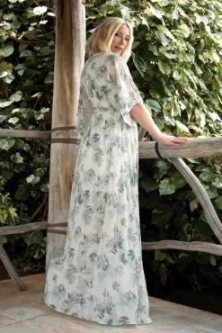 Fashion Baltic Born Kia Kimono Maxi Dress | Sage Floral SageFloral