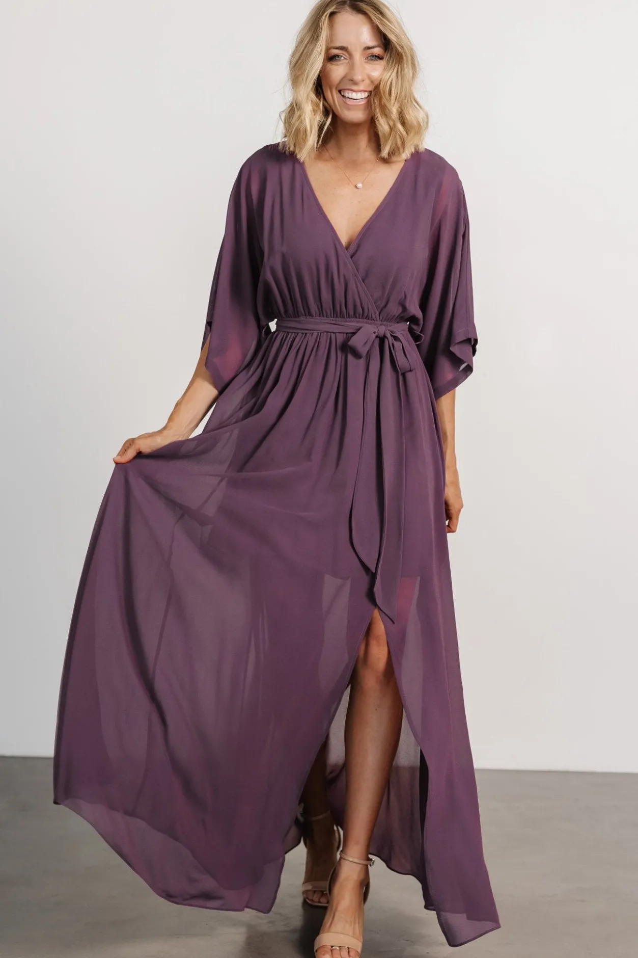Outlet Baltic Born Kia Kimono Maxi Dress | Vintage Plum VintagePlum