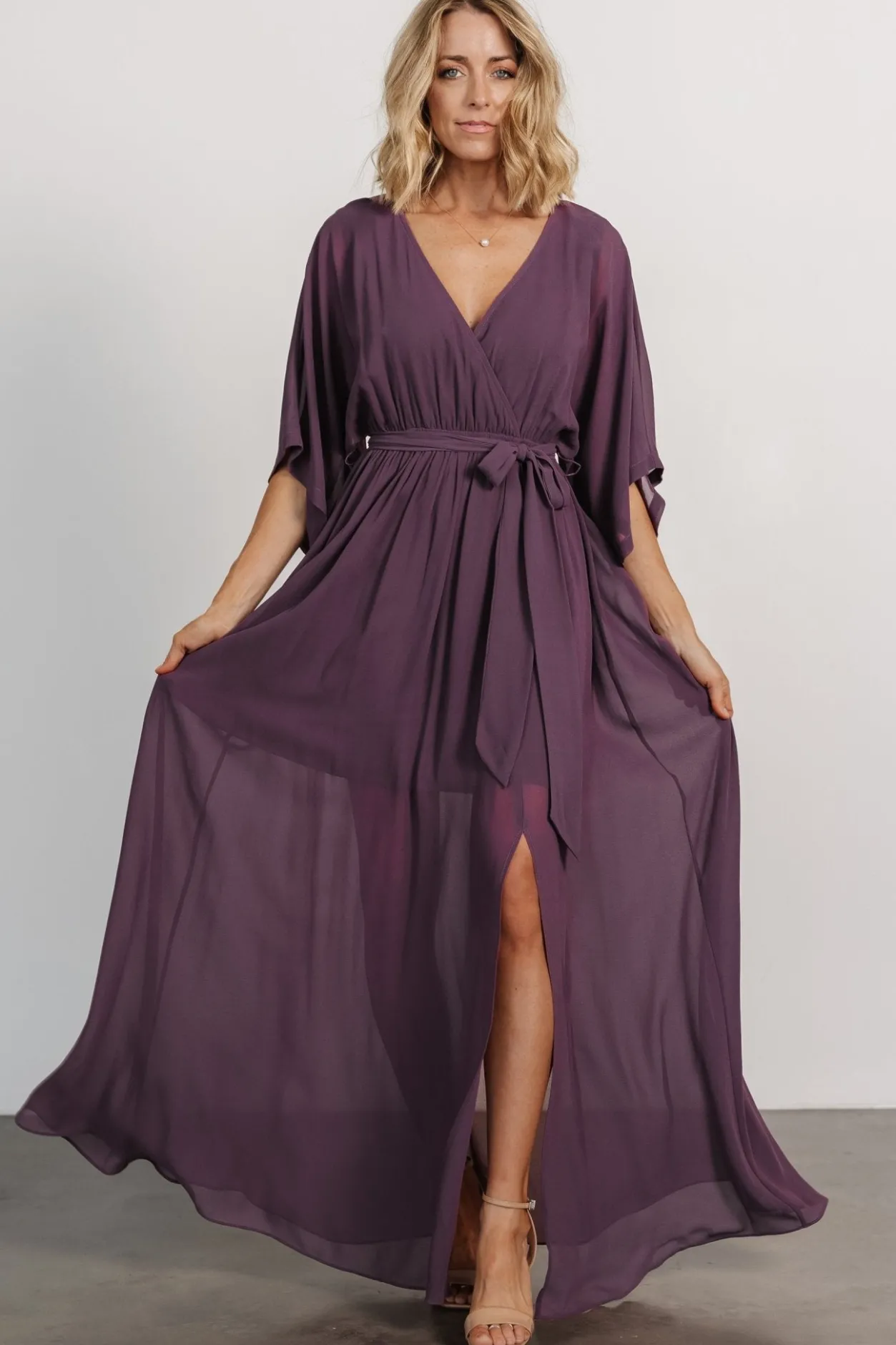 Outlet Baltic Born Kia Kimono Maxi Dress | Vintage Plum VintagePlum