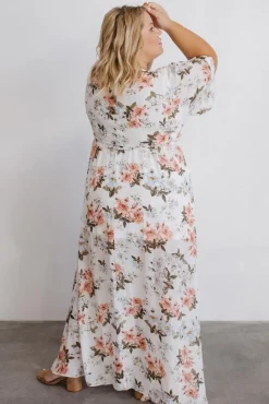 Sale Baltic Born Kia Kimono Maxi Dress | White Floral WhiteFloral