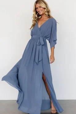 Sale Baltic Born Kia Kimono Maxi Dress | Whisper Blue WhisperBlue