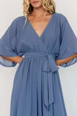 Sale Baltic Born Kia Kimono Maxi Dress | Whisper Blue WhisperBlue