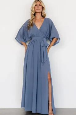 Sale Baltic Born Kia Kimono Maxi Dress | Whisper Blue WhisperBlue