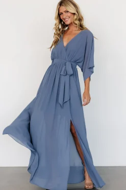 Sale Baltic Born Kia Kimono Maxi Dress | Whisper Blue WhisperBlue