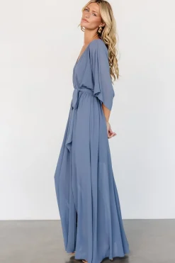 Sale Baltic Born Kia Kimono Maxi Dress | Whisper Blue WhisperBlue