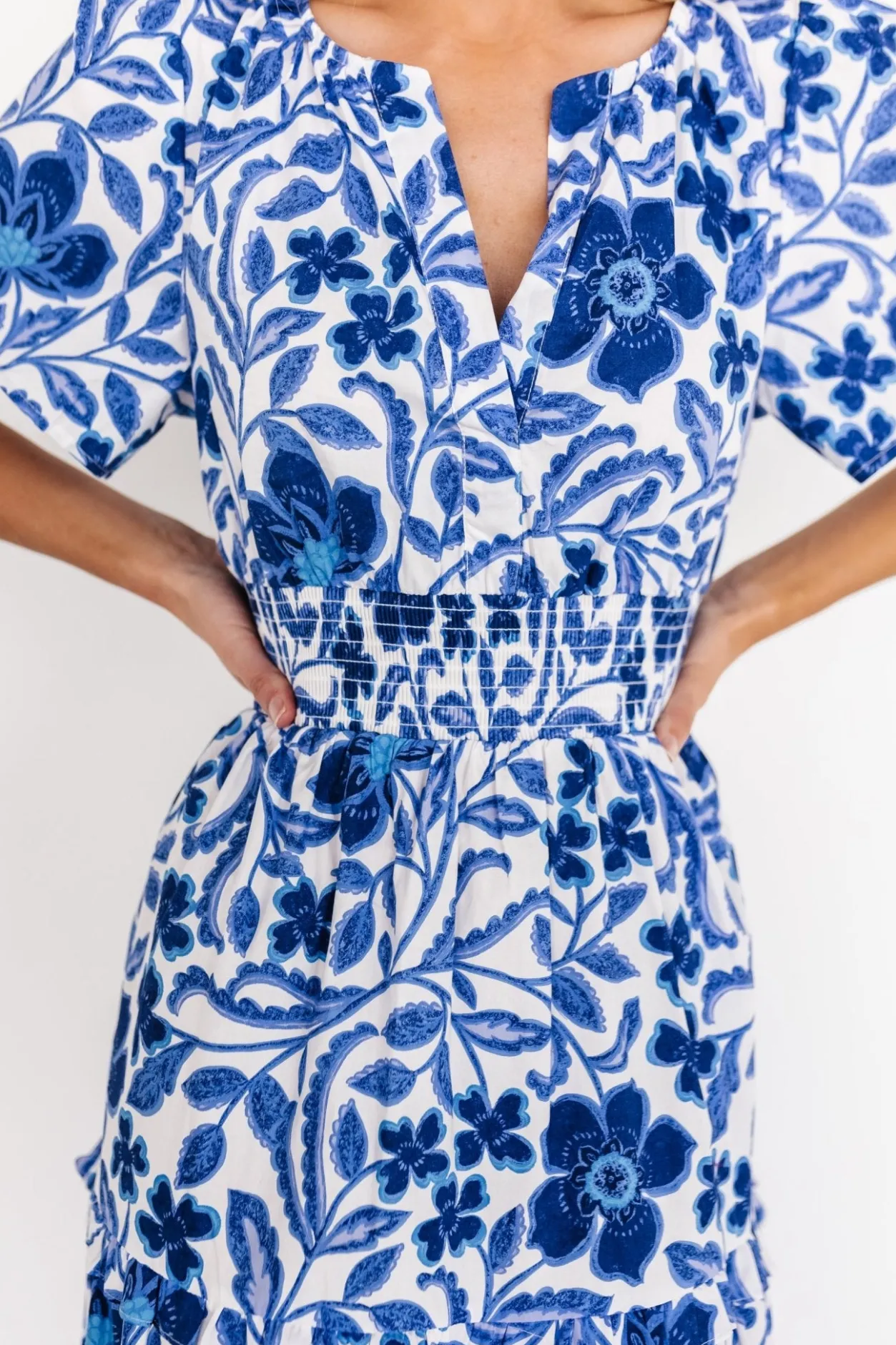 Outlet Baltic Born Kiana Poplin Maxi Dress | Blue Multi BlueMulti