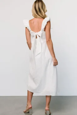 Clearance Baltic Born Kiara Eyelet Midi Dress | Off White OffWhite