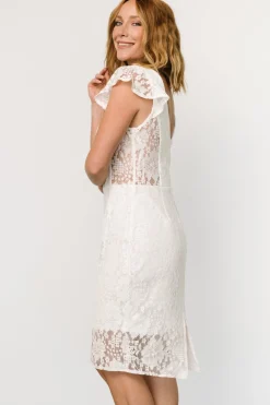 Sale Baltic Born Kimber Lace Dress | Off White OffWhite
