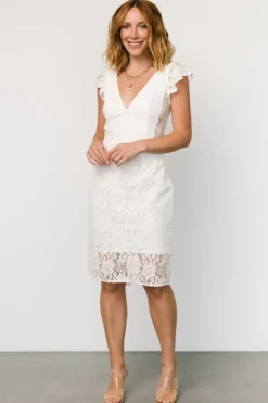 Sale Baltic Born Kimber Lace Dress | Off White OffWhite