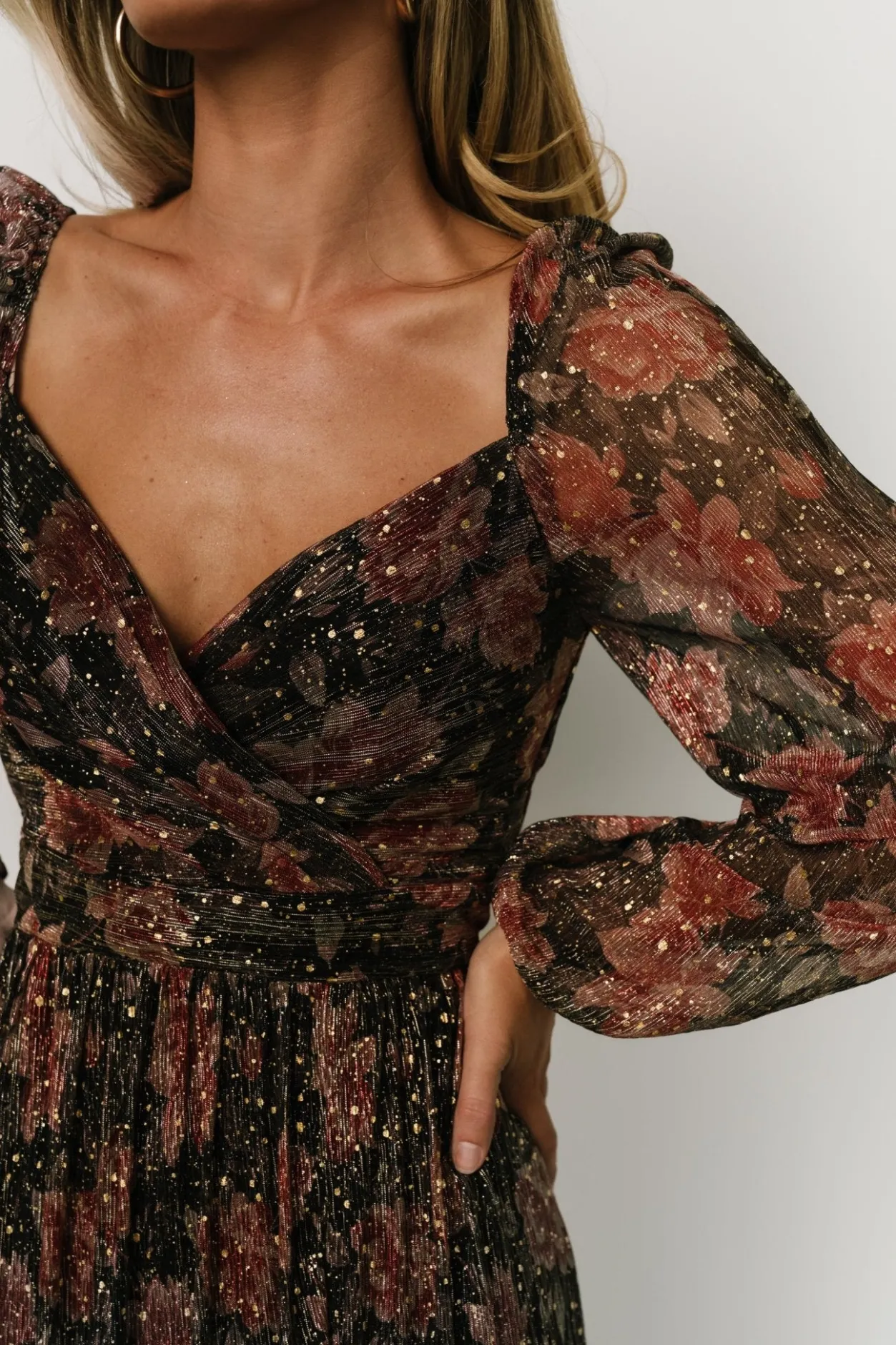 Clearance Baltic Born Kirsi Maxi Dress | Black Floral BlackFloral