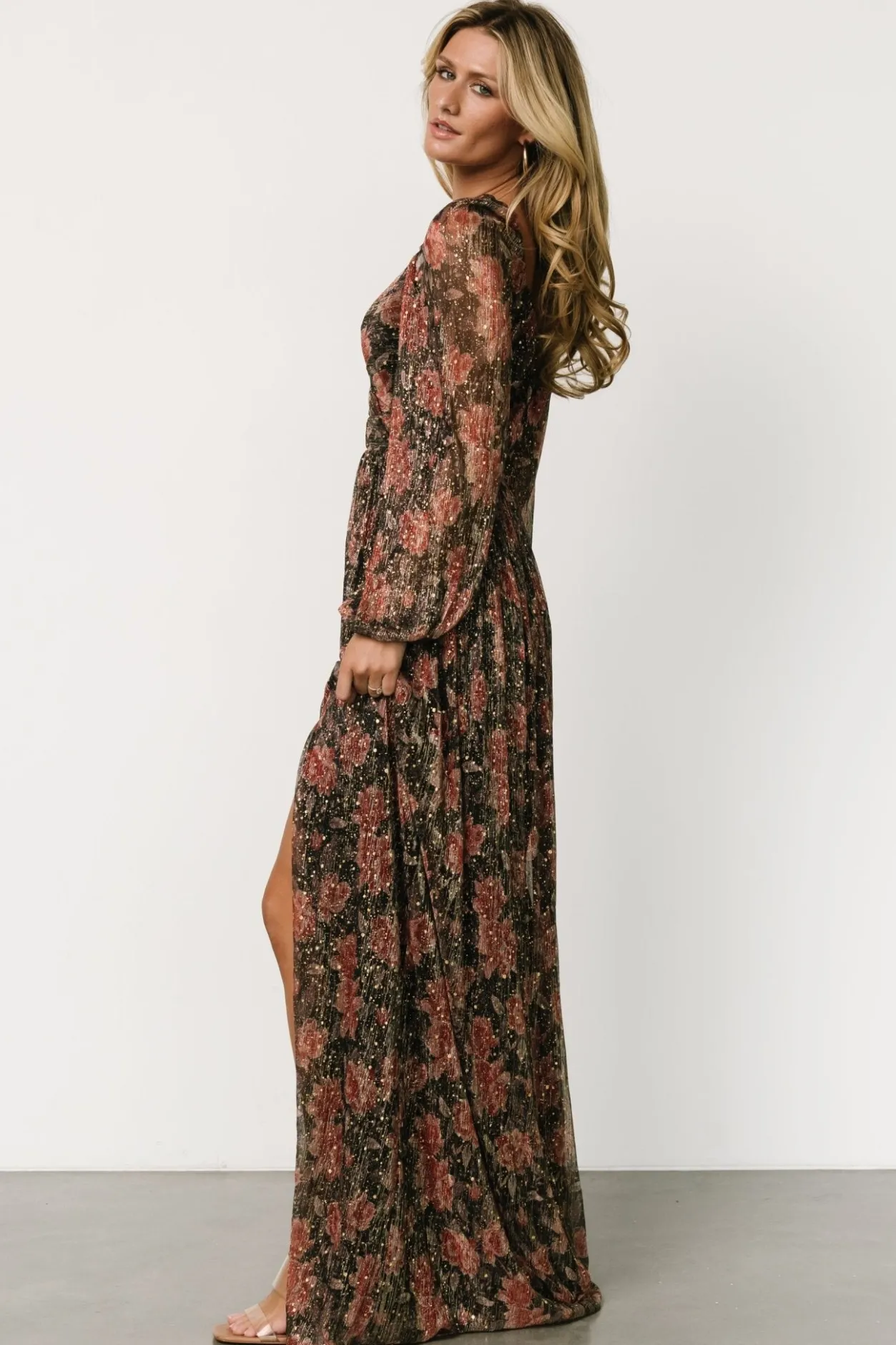 Clearance Baltic Born Kirsi Maxi Dress | Black Floral BlackFloral