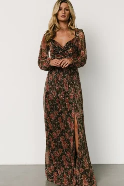 Clearance Baltic Born Kirsi Maxi Dress | Black Floral BlackFloral