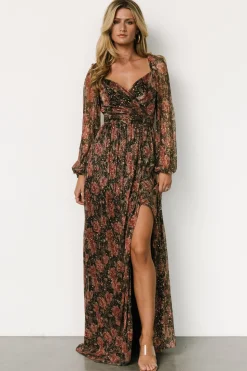 Clearance Baltic Born Kirsi Maxi Dress | Black Floral BlackFloral