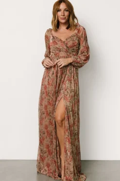 Sale Baltic Born Kirsi Maxi Dress | Rose Floral RoseFloral