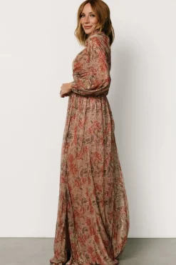 Sale Baltic Born Kirsi Maxi Dress | Rose Floral RoseFloral