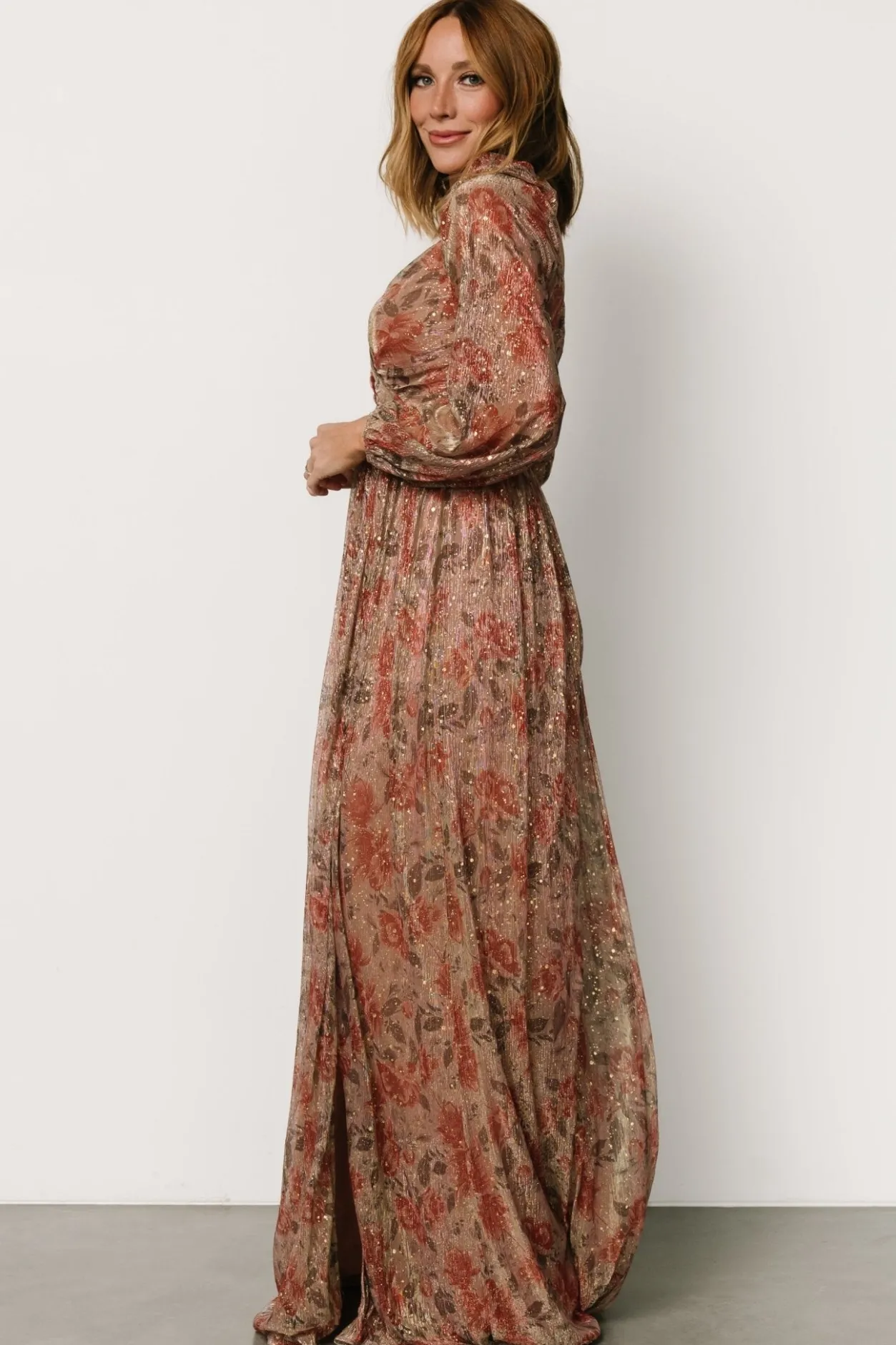Sale Baltic Born Kirsi Maxi Dress | Rose Floral RoseFloral