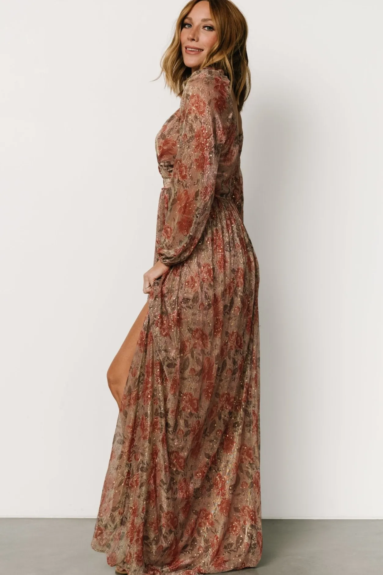 Sale Baltic Born Kirsi Maxi Dress | Rose Floral RoseFloral