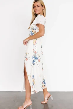 Online Baltic Born Kirsten Midi Dress | Cream Floral CreamFloral