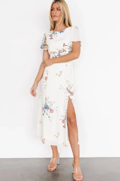 Online Baltic Born Kirsten Midi Dress | Cream Floral CreamFloral