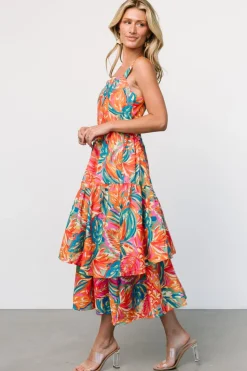 Online Baltic Born Kitts Tiered Dress | Tropical Print TropicalPrint