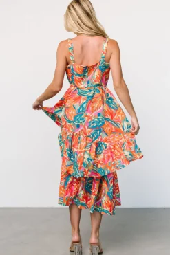 Online Baltic Born Kitts Tiered Dress | Tropical Print TropicalPrint