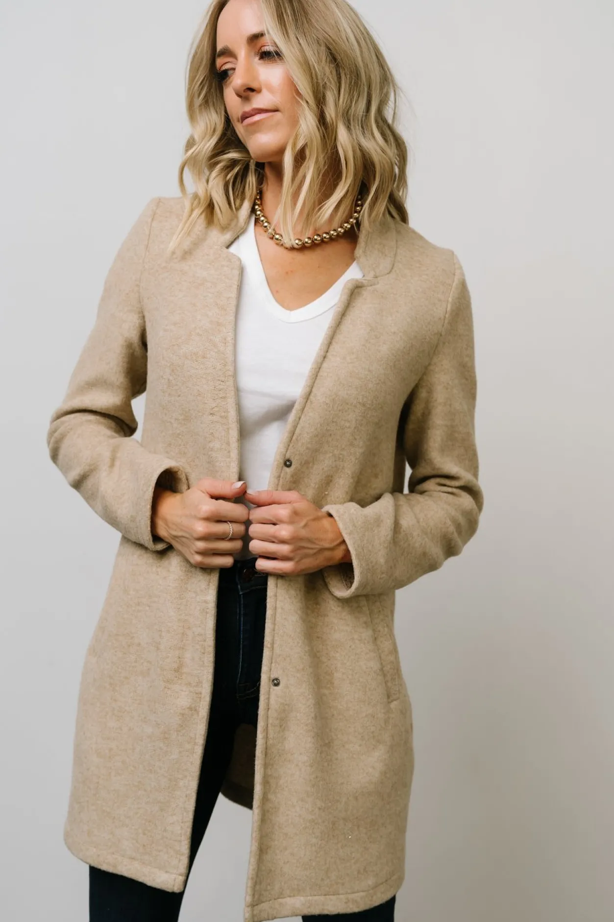 Sale Baltic Born Knoll Notch Jacket | Oatmeal