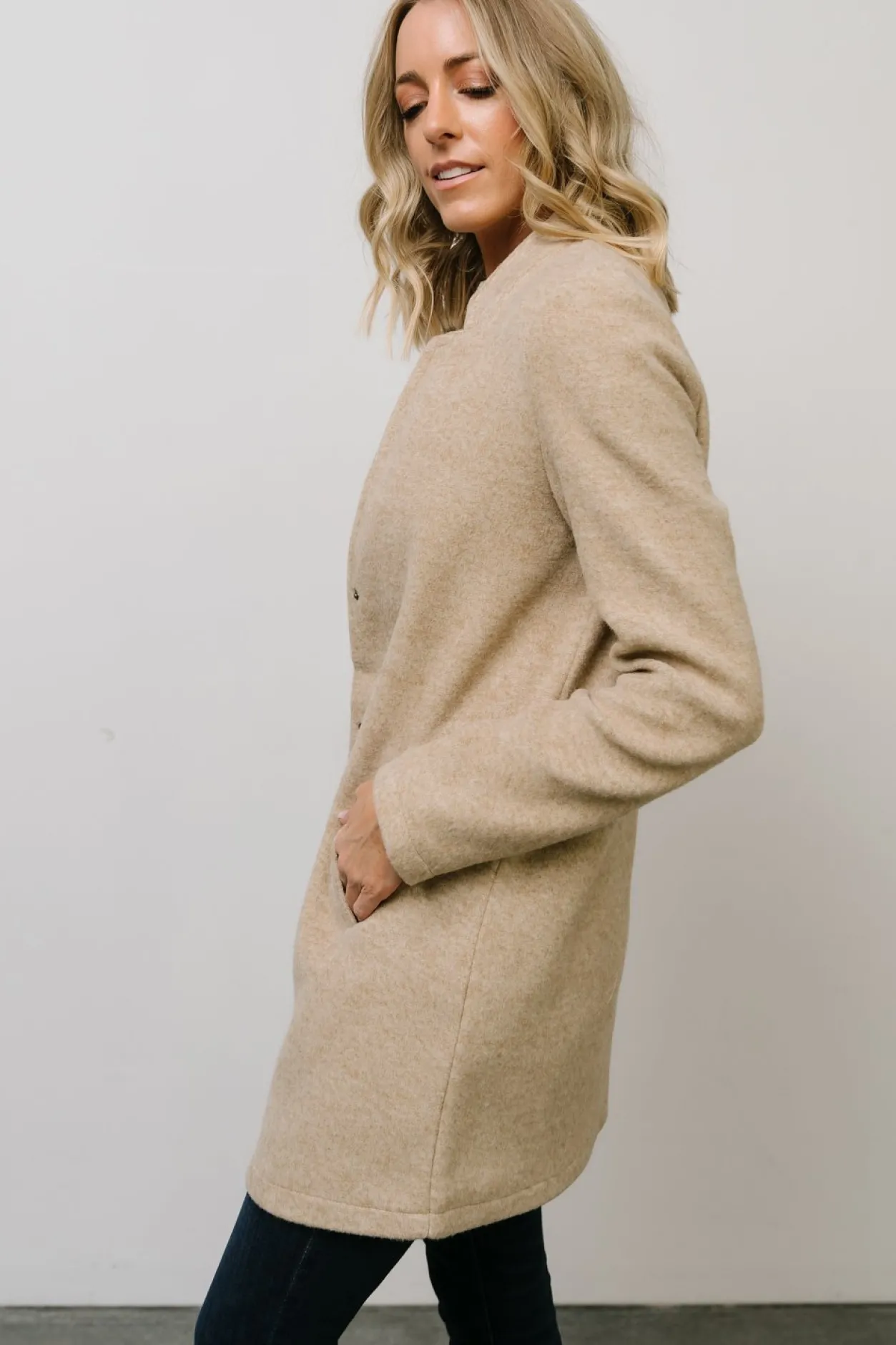 Sale Baltic Born Knoll Notch Jacket | Oatmeal